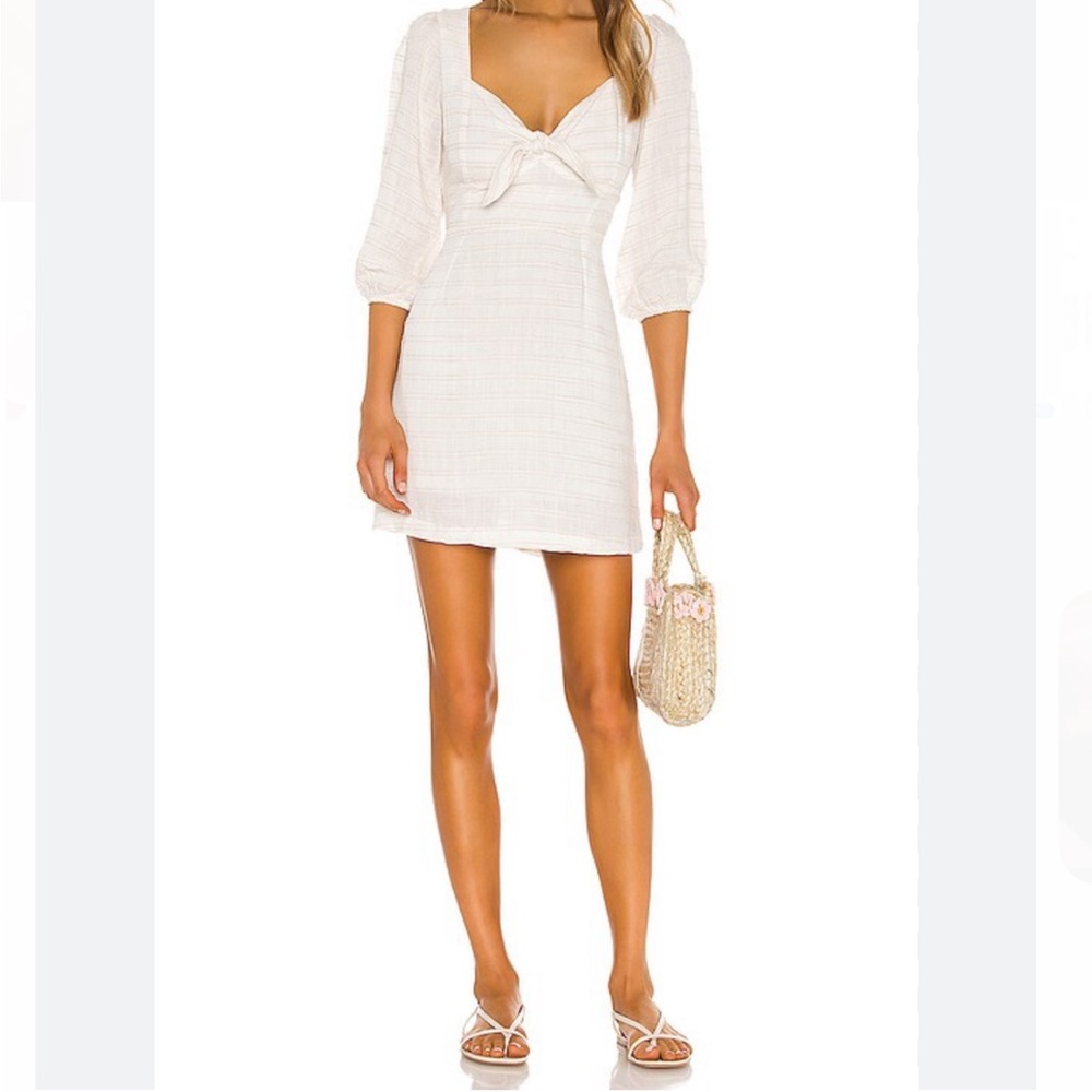L*SPACE• puff sleeve mini dress